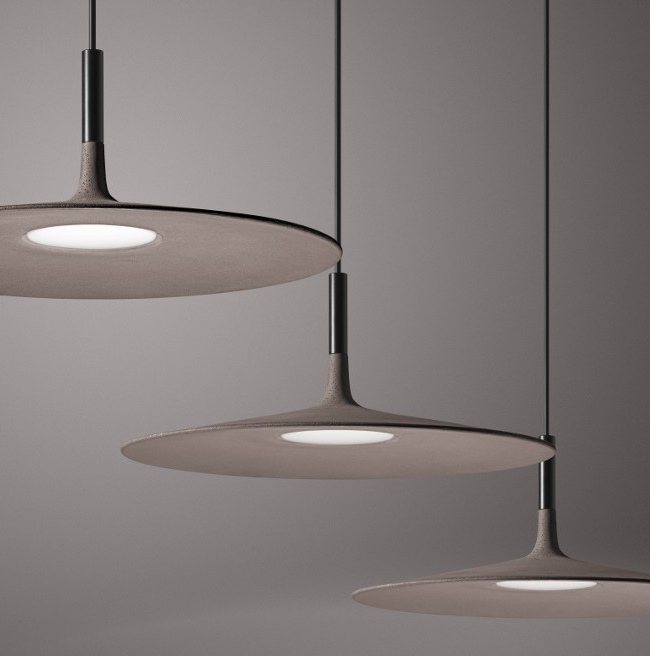 FOSCARINI lampe à suspension APLOMB LARGE à LED