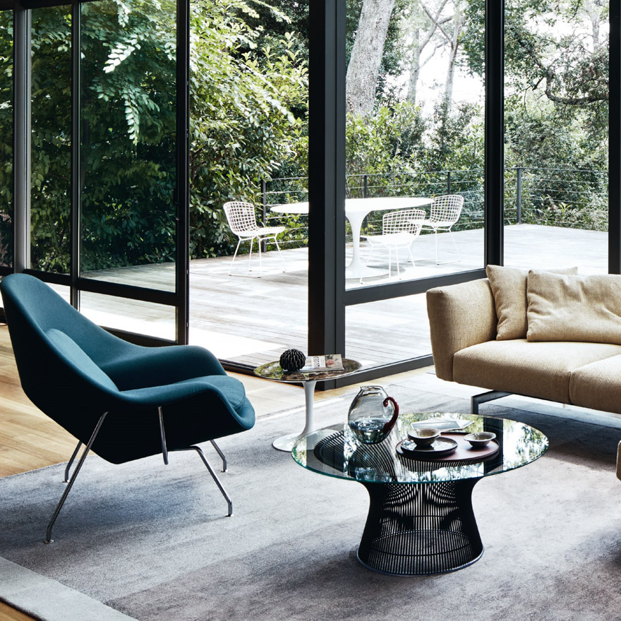 Leather cheap womb chair