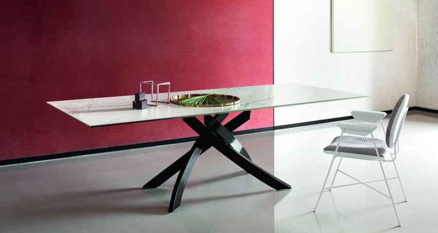 BONTEMPI CASA tavolo con struttura multicolor elegant ARTISTICO 20.01 200x106 cm