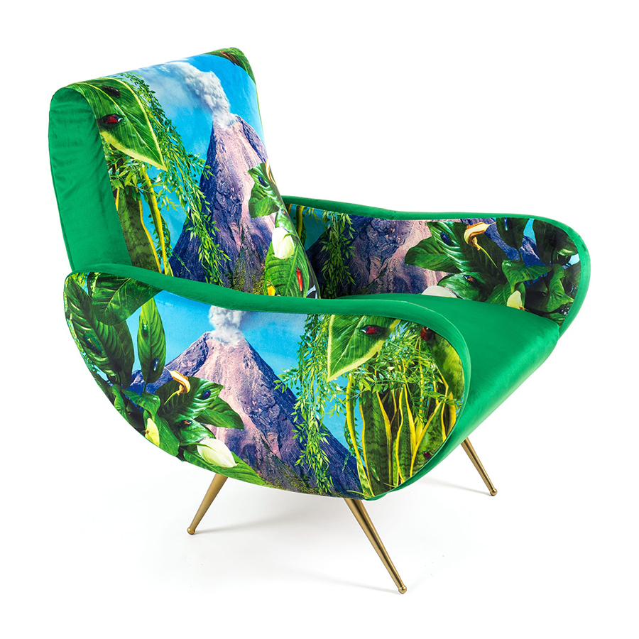 SELETTI poltrona imbottita TOILETPAPER ARMCHAIR