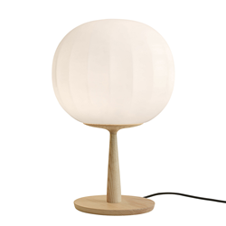 LUCEPLAN lampada da tavolo LITA con struttura in frassino Ø 30 cm D92=30+D92/3