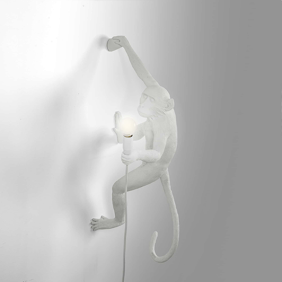 SELETTI lampada da parete MONKEY LAMP a LED