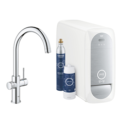 GROHE single-lever mixer "C" style with BLUE HOME system for 3 types of water