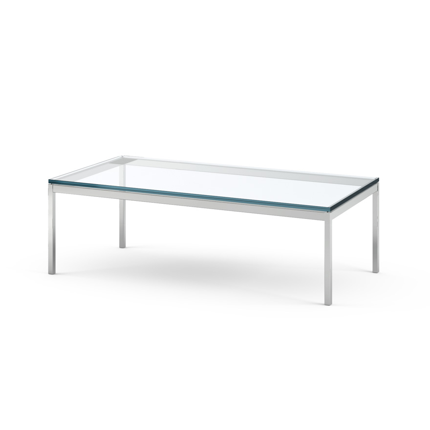 KNOLL coffee table FLORENCE KNOLL 114 x 57 x H 35 cm (Transparent glass