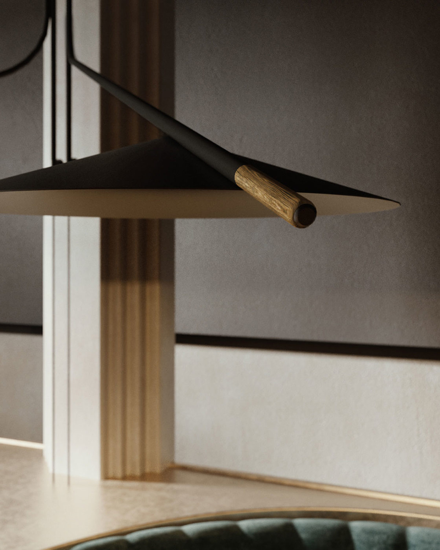 PENTA LIGHT lampe murale GLIFO avec le câble