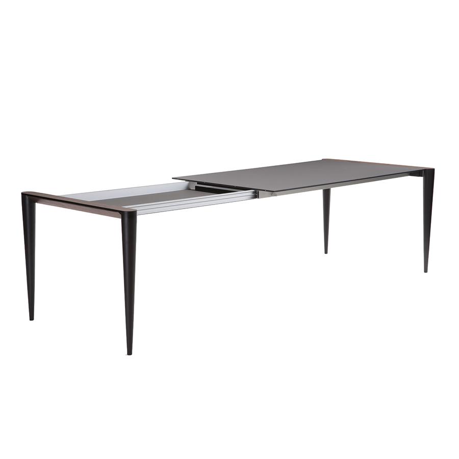 Horm Table Extensible A Rallonge Rectangulaire Bolero Avec Plateau En Fenix Acier Hamilton 216 X 108 Cm Noyer Canaletto Bois Massift Fenix Et Metal Myareadesign It