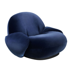 GUBI armchair with armrest PACHA LOUNGE CHAIR