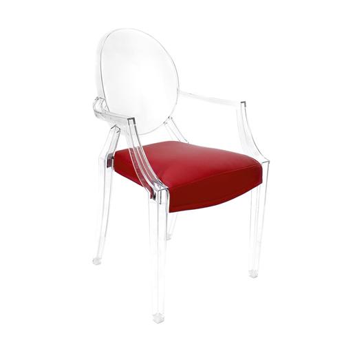 Ghost chair with cushion deals