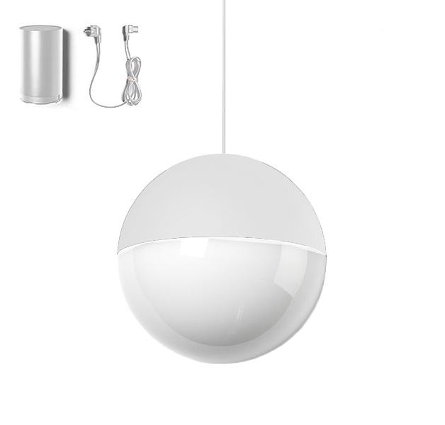 FLOS lampada a sospensione STRING LIGHT SFERA 12 metri con FLOOR SWITCH BIANCO