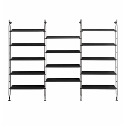 KARTELL wall bookcase with 14 shelves ADAM WOOD
