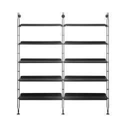 KARTELL wall bookcase with 10 shelves ADAM WOOD