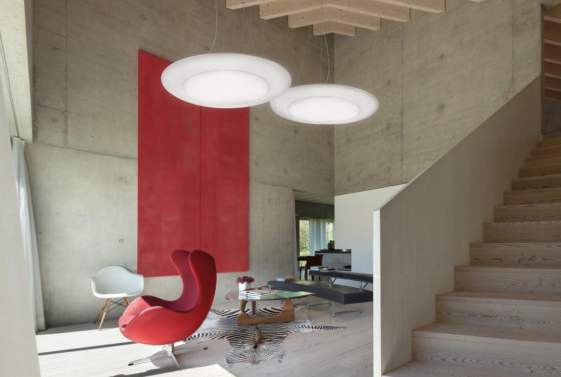 MODOLUCE lampe à suspension RING TONDA Ø 65 cm DIMMER TRIAC