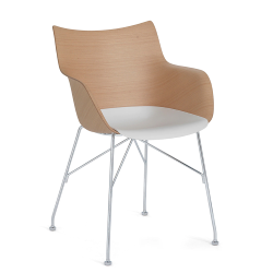 KARTELL chair with arms Q/WOOD
