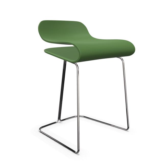 KRISTALIA sgabello BCN con base cromata