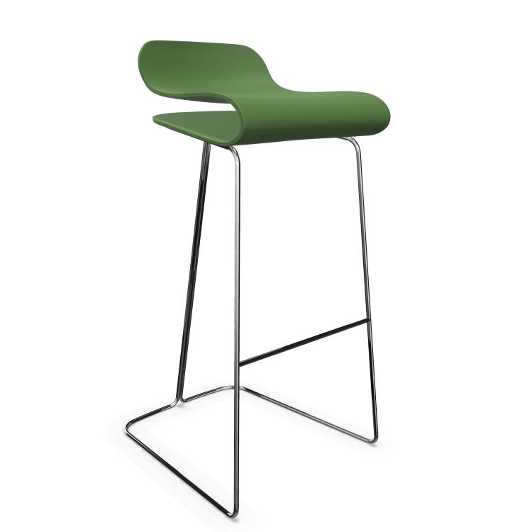 KRISTALIA sgabello BCN con base cromata