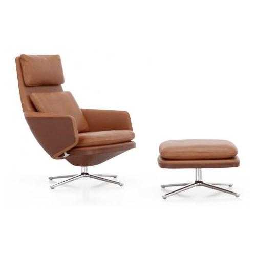 VITRA poltrona girevole GRAND RELAX & OTTOMAN
