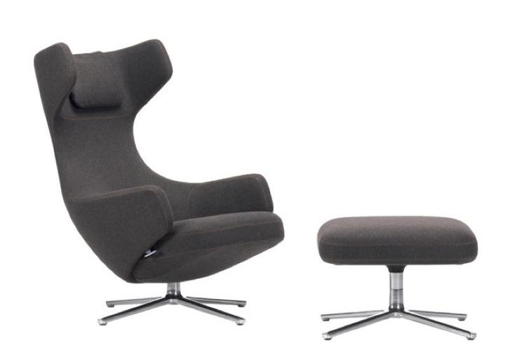 VITRA poltrona girevole GRAND REPOS & OTTOMAN
