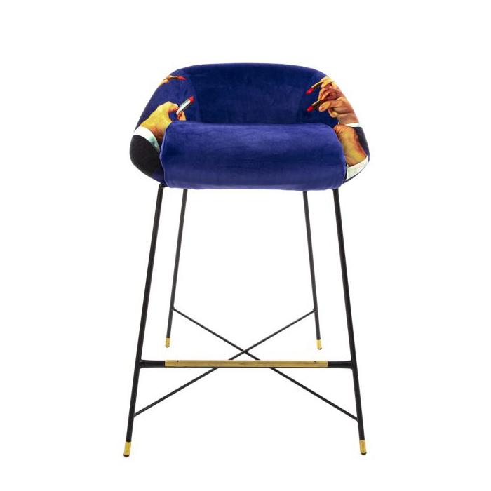 SELETTI sgabello imbottito TOILETPAPER STOOL