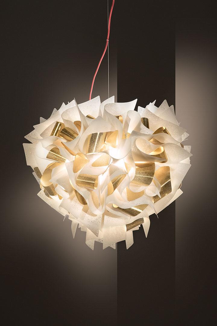 SLAMP lampada a sospensione VELI SUSPENSION LARGE AUREA