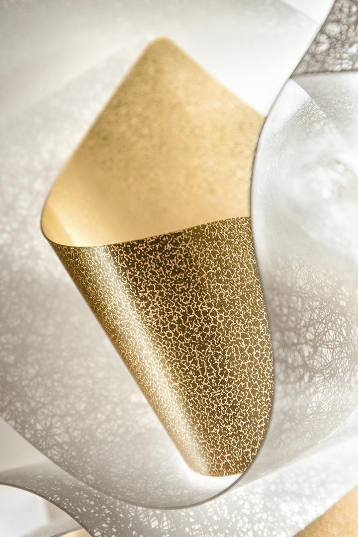 SLAMP lampada a sospensione VELI SUSPENSION LARGE AUREA