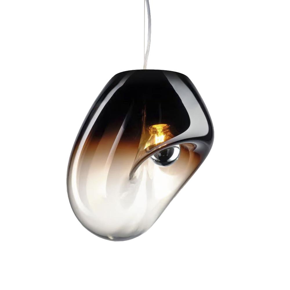 LEUCOS suspension lamp LIGHTBODY Shaded burgundy glass metal MyAreaDesign