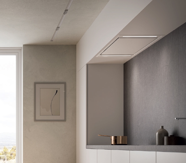 FALMEC hotte au plafond STELLA PLUS BLANC 120 cm avec kit filtrant