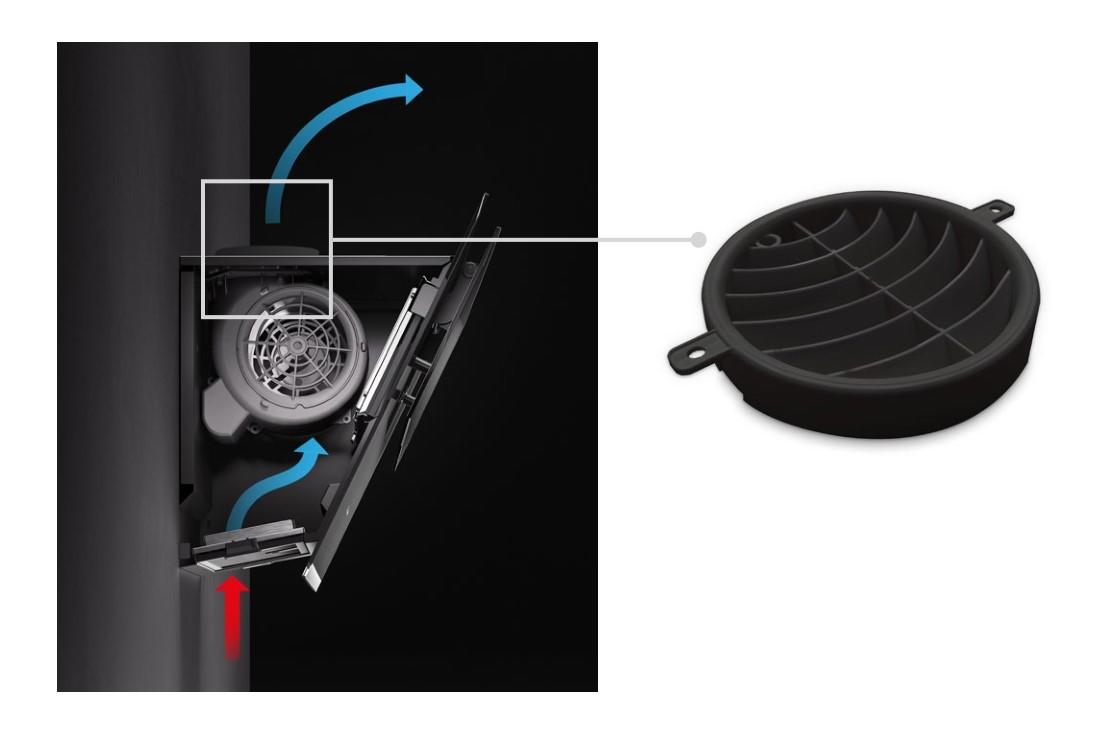 FALMEC deflettore per uscita aria KACL.1059 Ø 150 mm