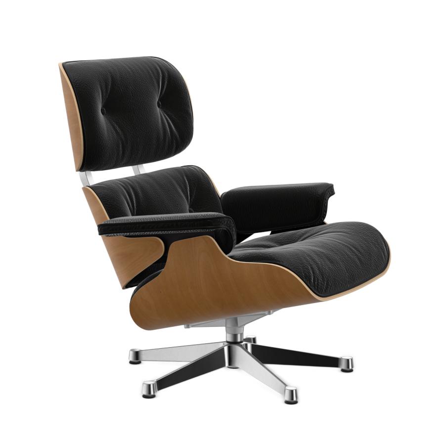 VITRA poltrona pelle nera EAMES LOUNGE CHAIR dimensioni classiche