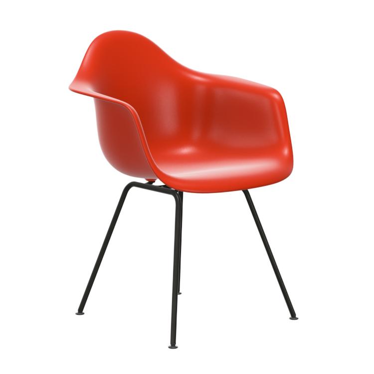 VITRA Eames Plastic Armchair with black base DAX NEW DIMENSIONS