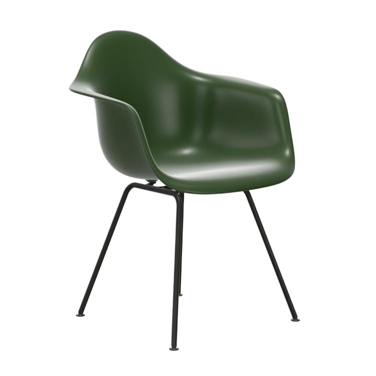 VITRA Eames Plastic Armchair with black base DAX NEW DIMENSIONS
