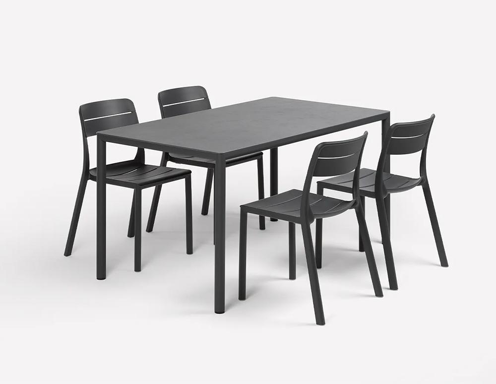 NARDI tavolo rettangolare PIAVE 140x80 cm da esterno