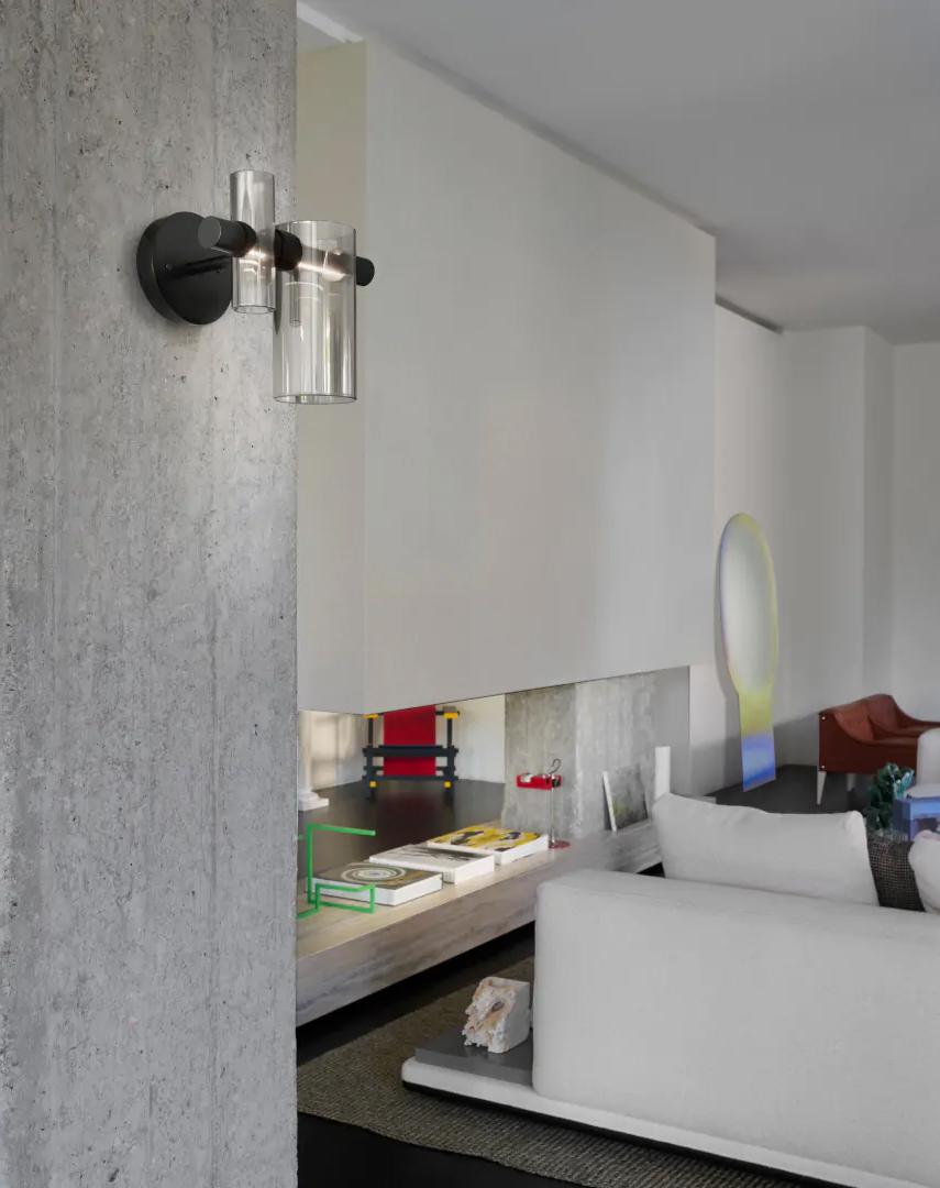 OLUCE lampada da parete DANCING GLASS