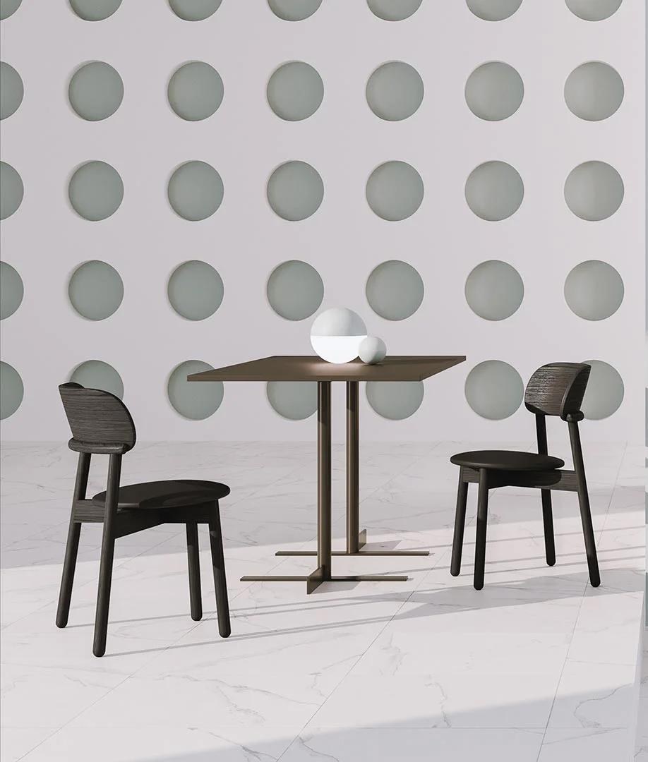 ALMA DESIGN set de 4 chaises sans accoudoirs MINNIE