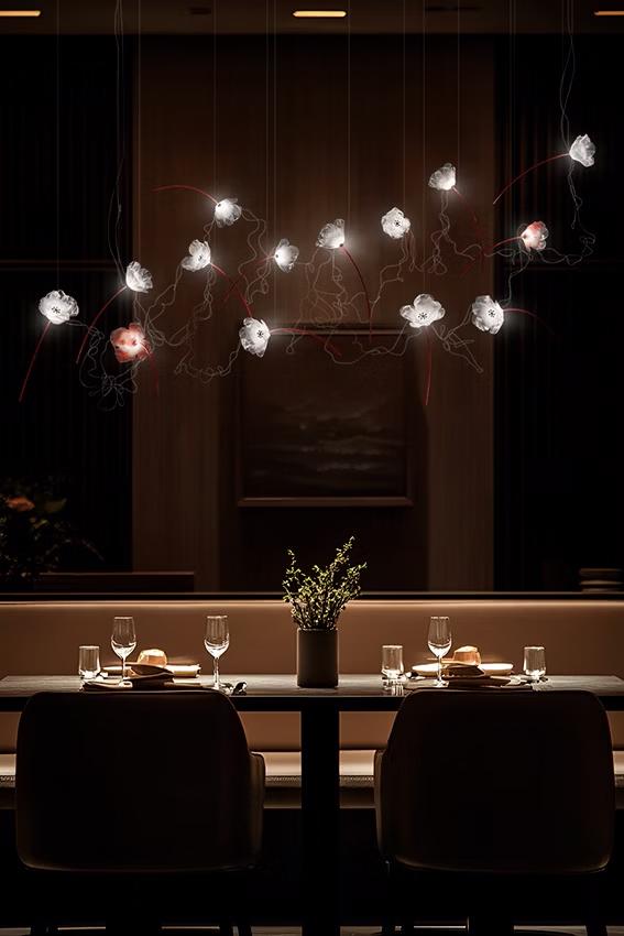 SLAMP suspension lamp POPPY 7 FREE STANDING