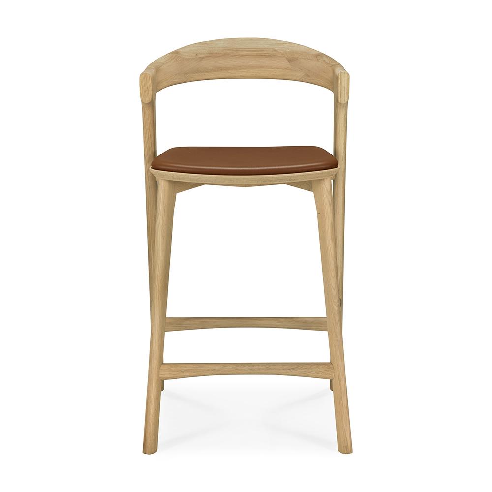 ETHNICRAFT stool with cushion BOK