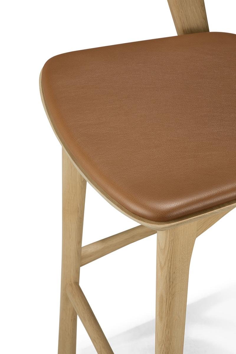 ETHNICRAFT stool with cushion BOK