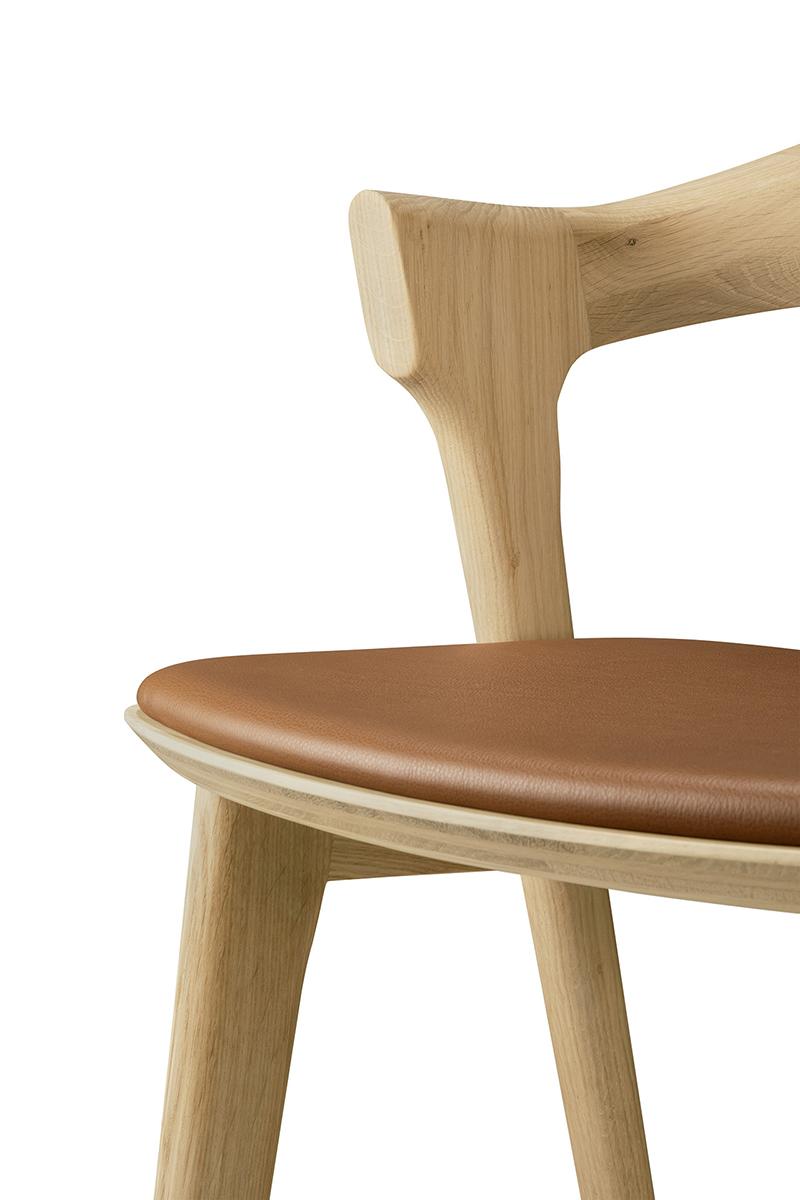 ETHNICRAFT stool with cushion BOK