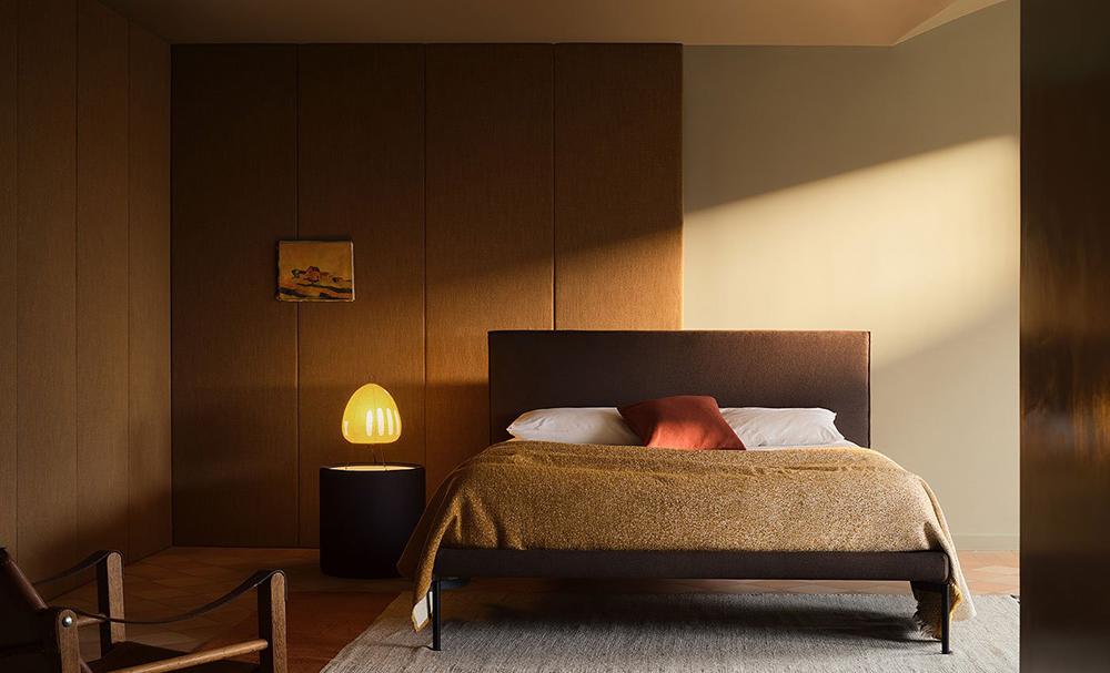 BOLZAN letto matrimoniale METROPOLITAN per materasso 160 x 200 cm con basamento H 8 cm