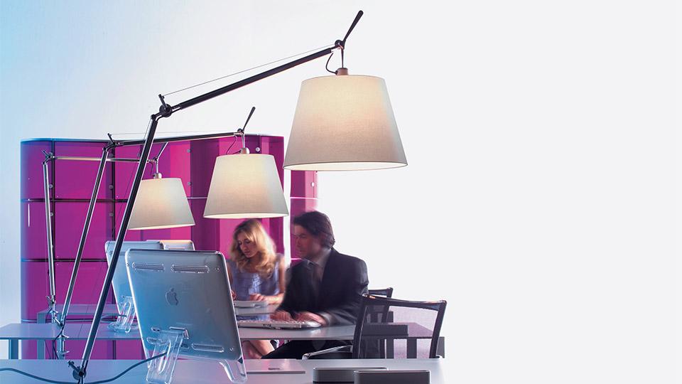 ARTEMIDE lamp TOLOMEO MEGA LED 2700K TABLE with clamp