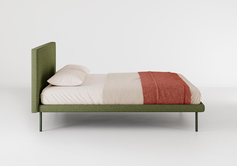 BOLZAN letto matrimoniale METROPOLITAN per materasso 180 x 200 cm con basamento H 8 cm