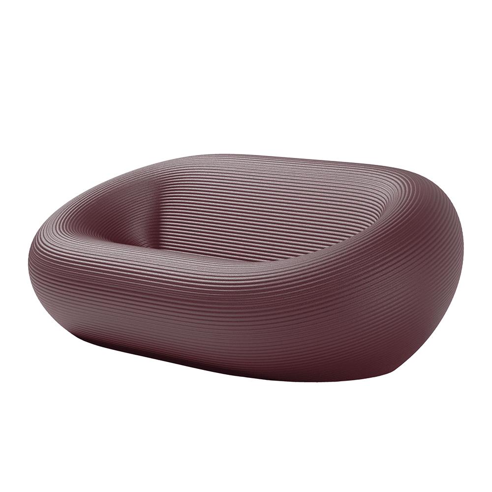 QEEBOO set divano + 2 poltrone + tavolino NAMI Indian red, polietilene