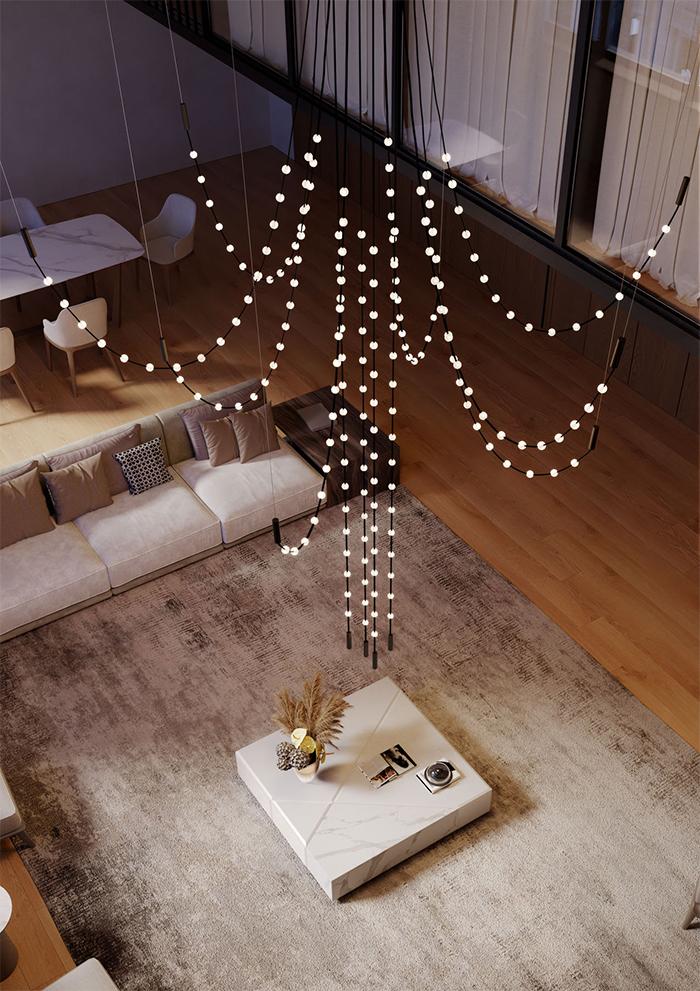 MARTINELLI LUCE lampe à suspension MULTIDOT composition 1