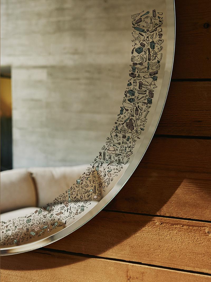 ZANOTTA wall mirror SOSIA