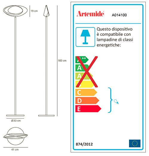 ARTEMIDE CABILDO LED FLOOR