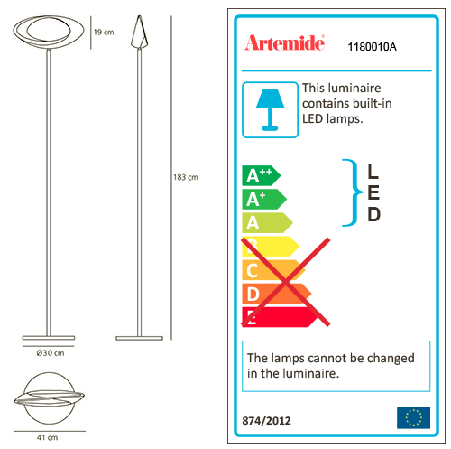 ARTEMIDE CABILDO LED FLOOR