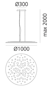 ARTEMIDE SILENT FIELD 2.0 LUCE DIRETTA+INDIRETTA