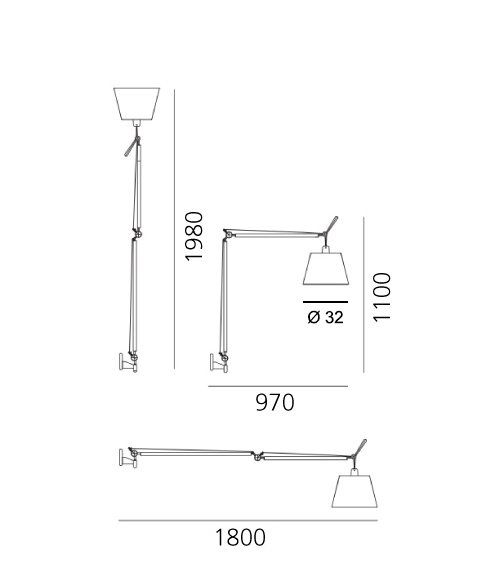 ARTEMIDE TOLOMEO MEGA PARETE