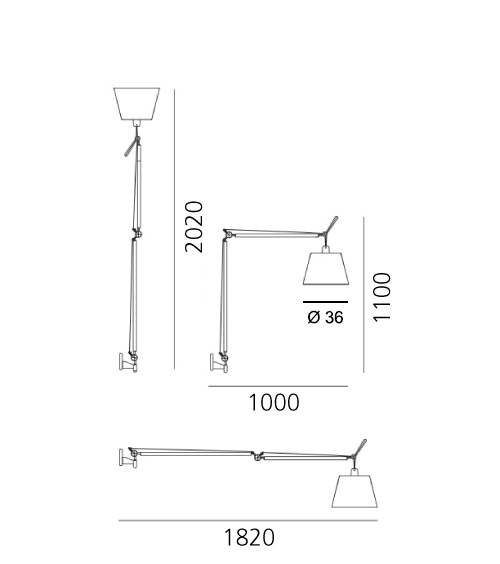 ARTEMIDE TOLOMEO MEGA PARETE