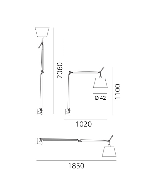 ARTEMIDE TOLOMEO MEGA PARETE