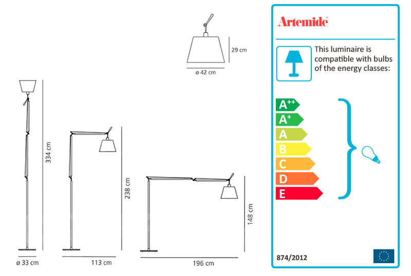 Artemide Tolomeo Mega terra